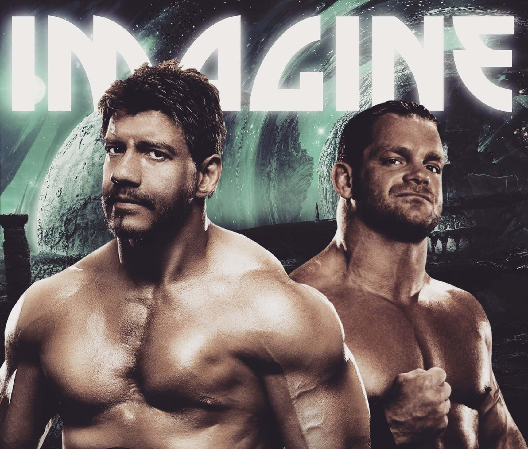 Chris Benoit Eddie Guerrero Poster Design Background