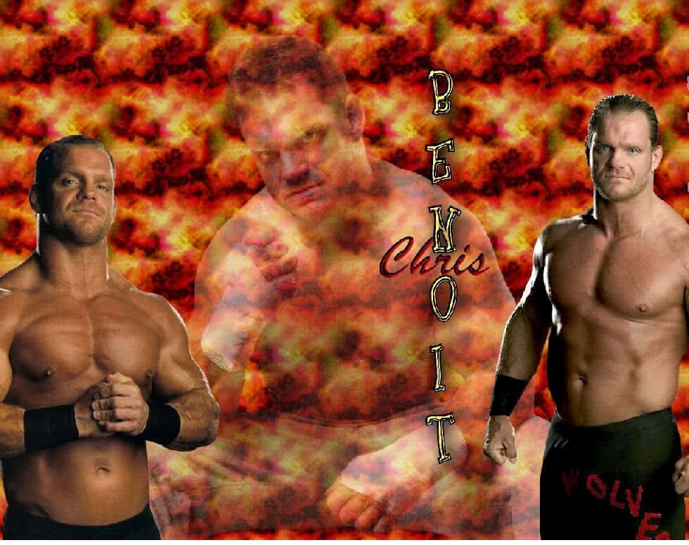 Chris Benoit Fiery Background Background
