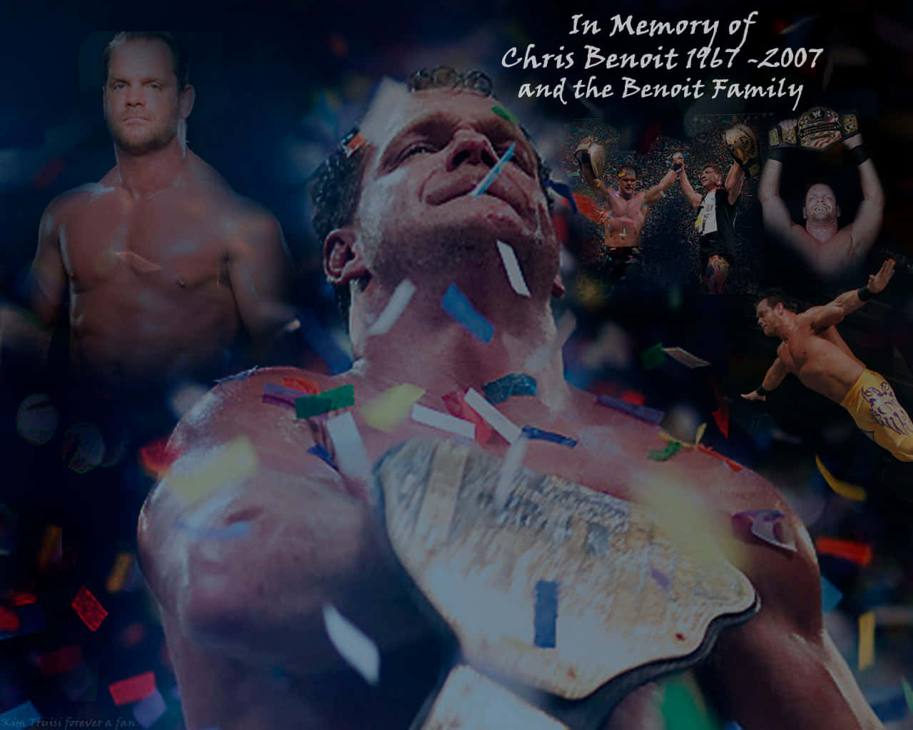 Chris Benoit Memorial Graphic Design Background