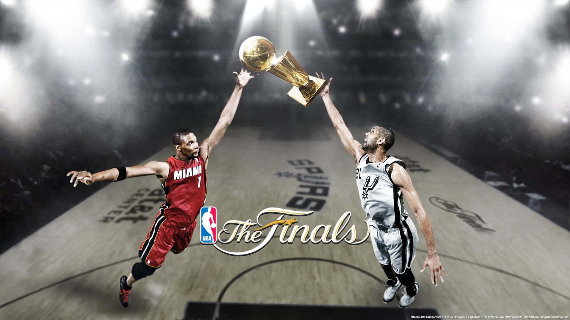 Chris Bosh For Miami Heat Against San Antonio Spurs Finals Background