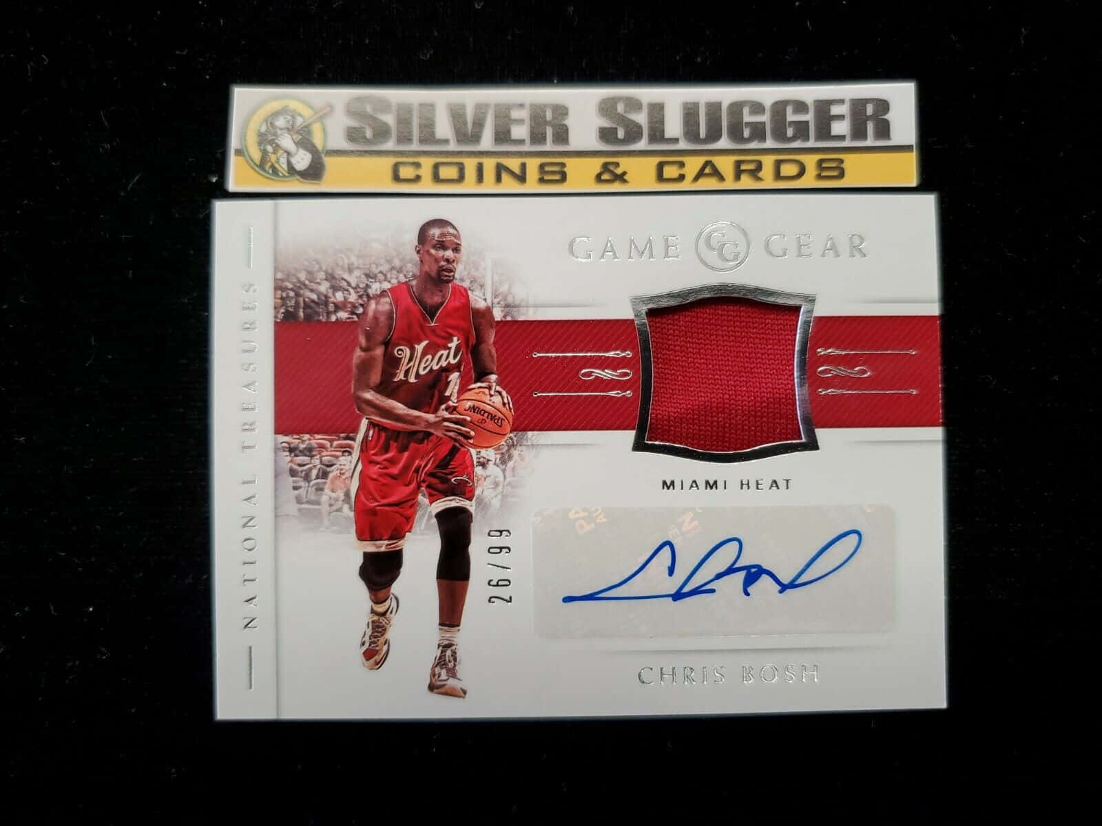 Chris Bosh Silver Slugger Coins And Cards Background