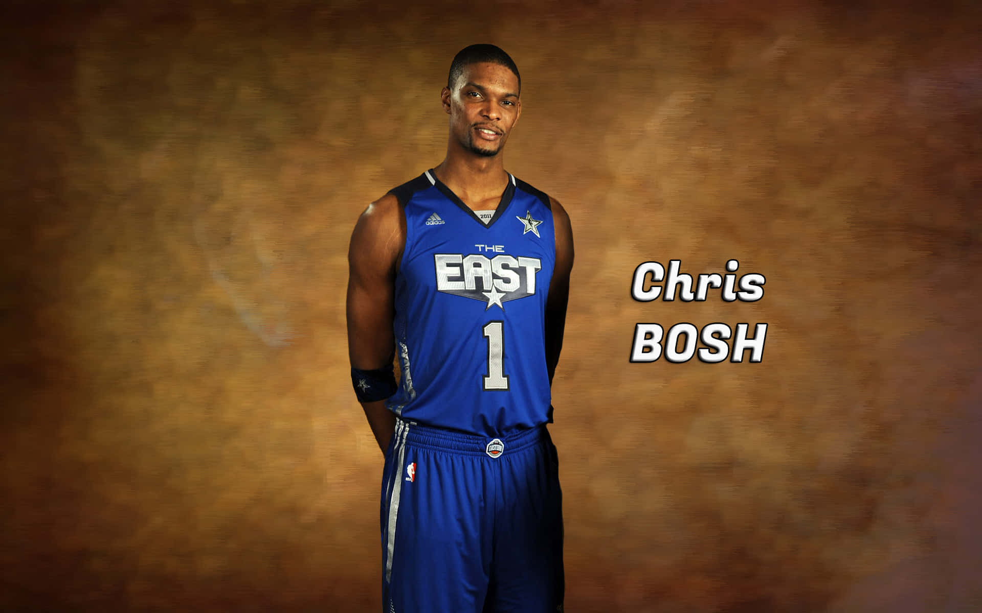Chris Bosh The East Brown Background Background