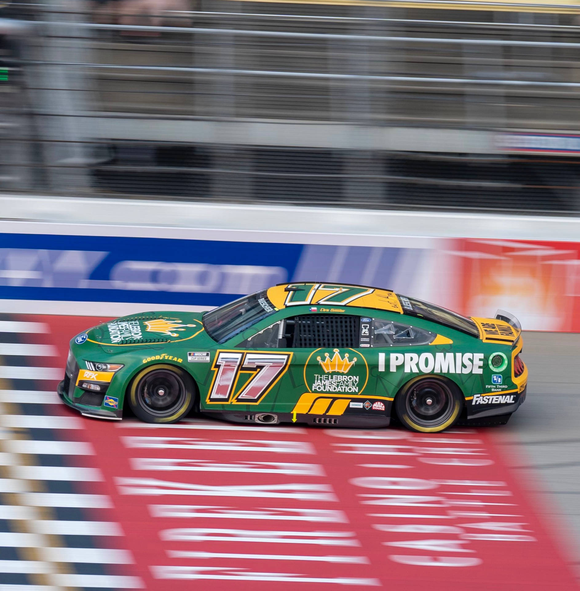 Chris Buescher Crossing Line