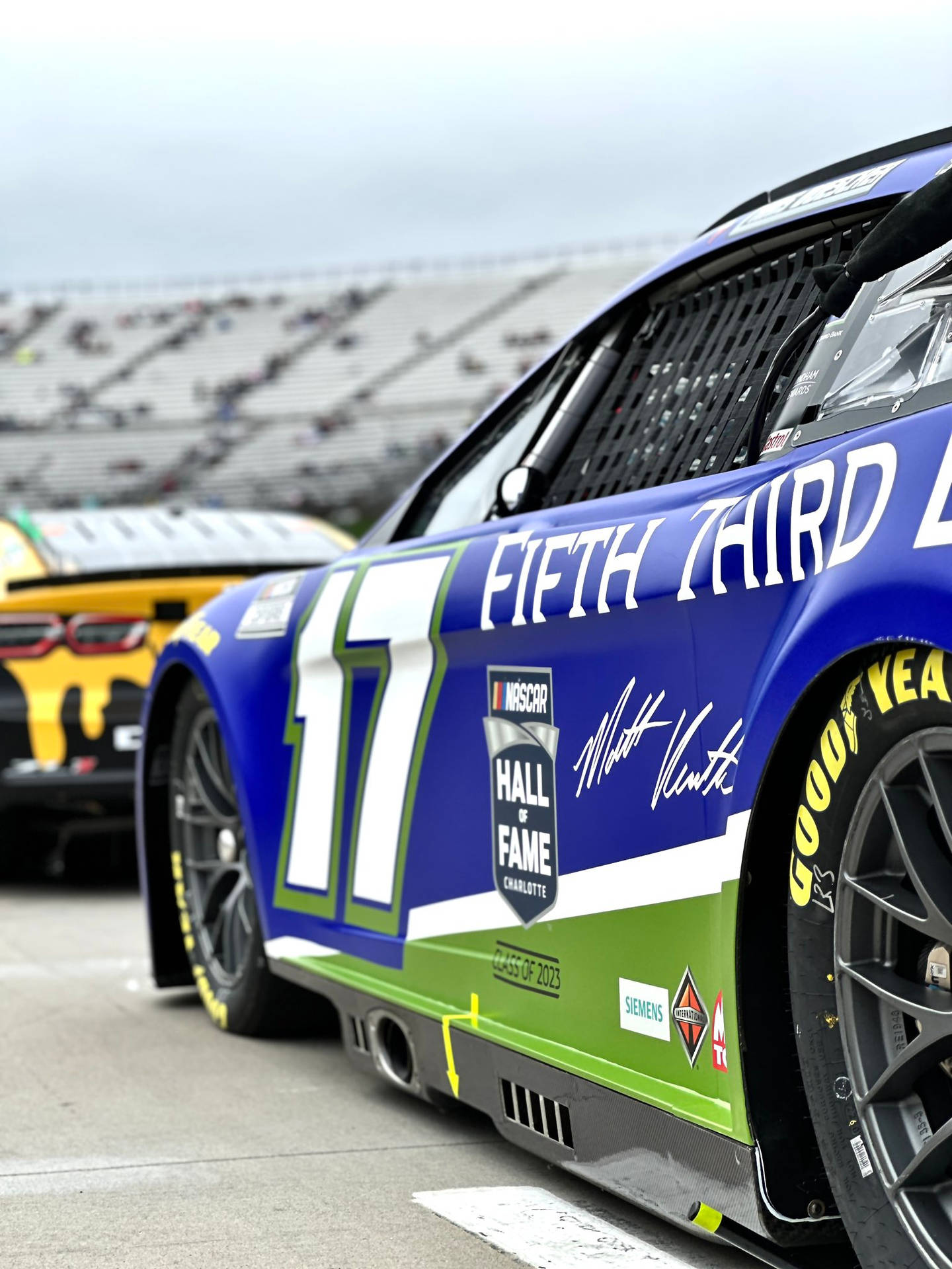 Chris Buescher Track Close-up