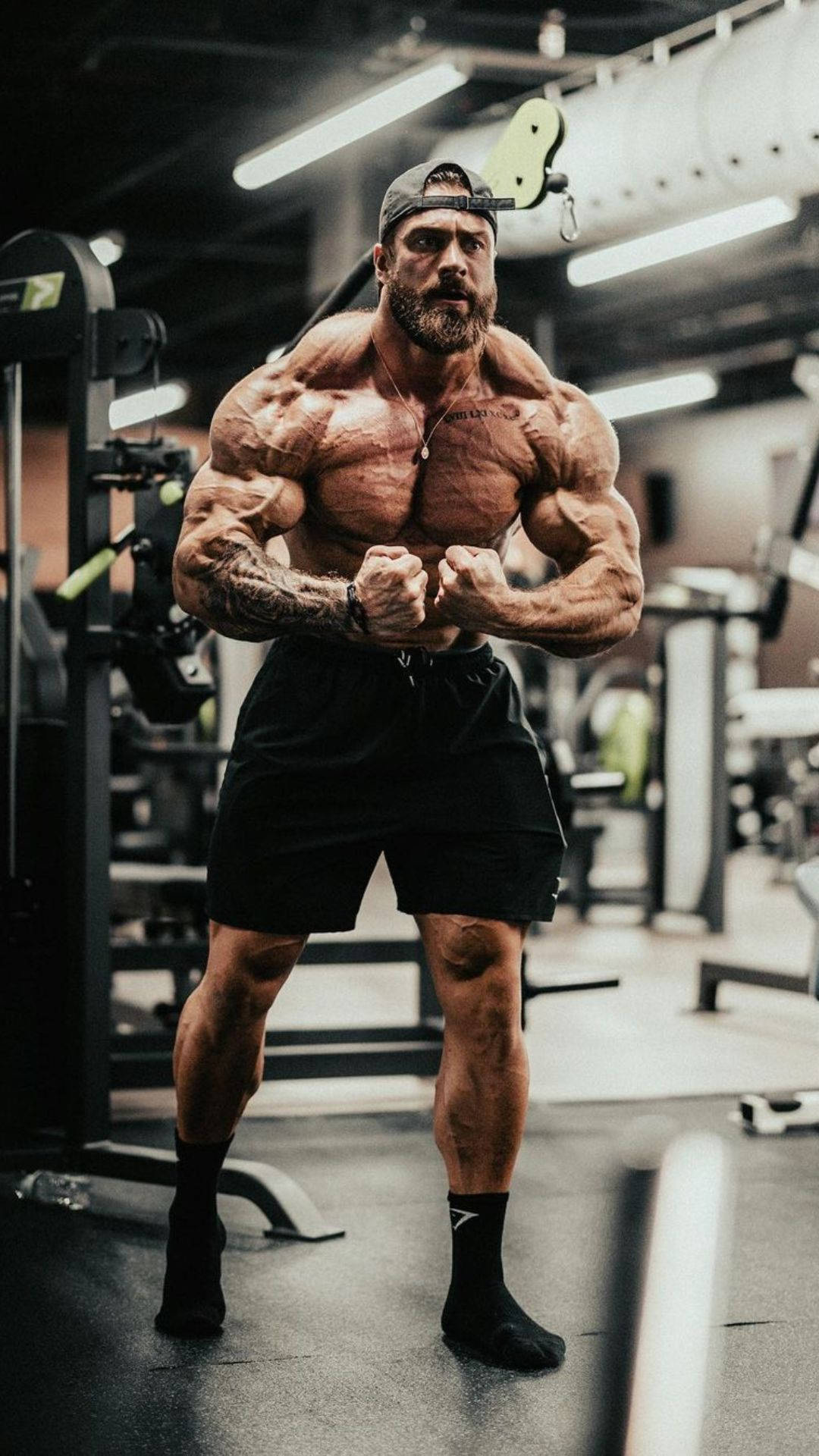 Chris Bumstead Most Muscular Pose Background