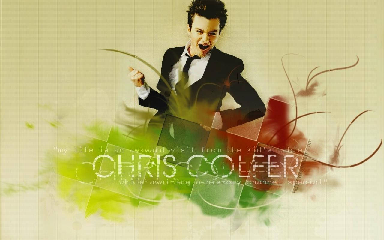 Chris Colfer Quote Background