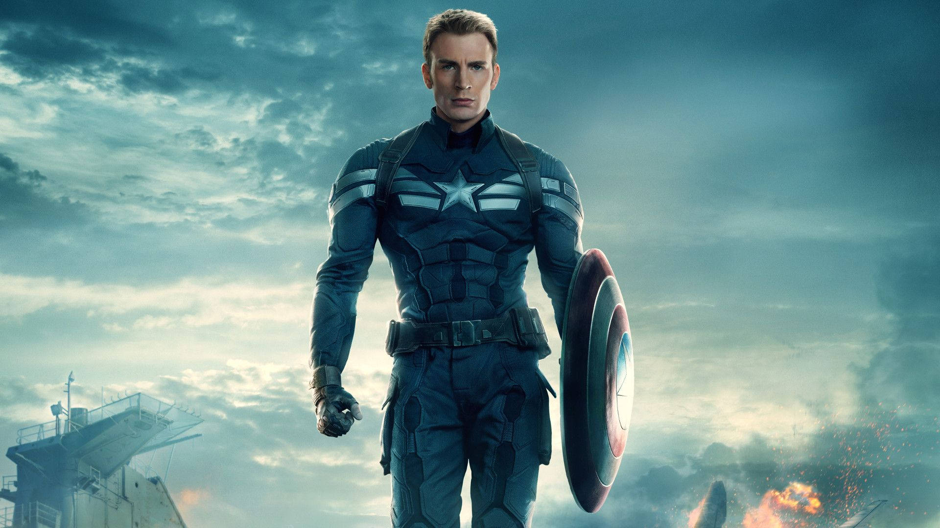 Chris Evans As Captain Steve Rogers Background