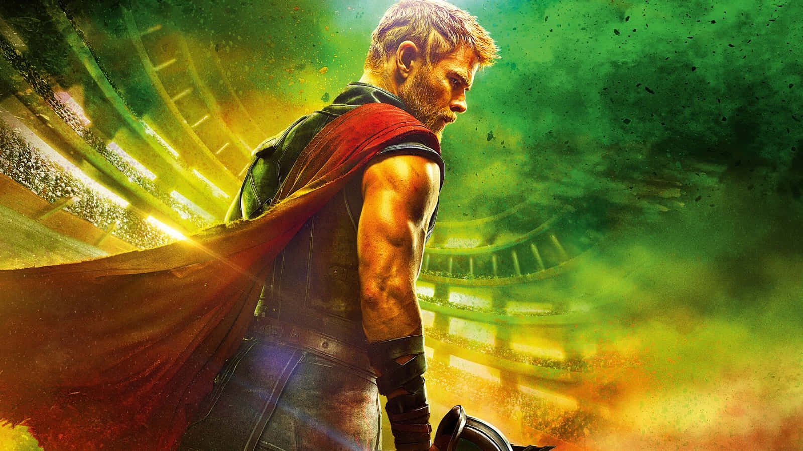 Chris Hemsworth As Thor In Marvel's Thor Ragnarok Background