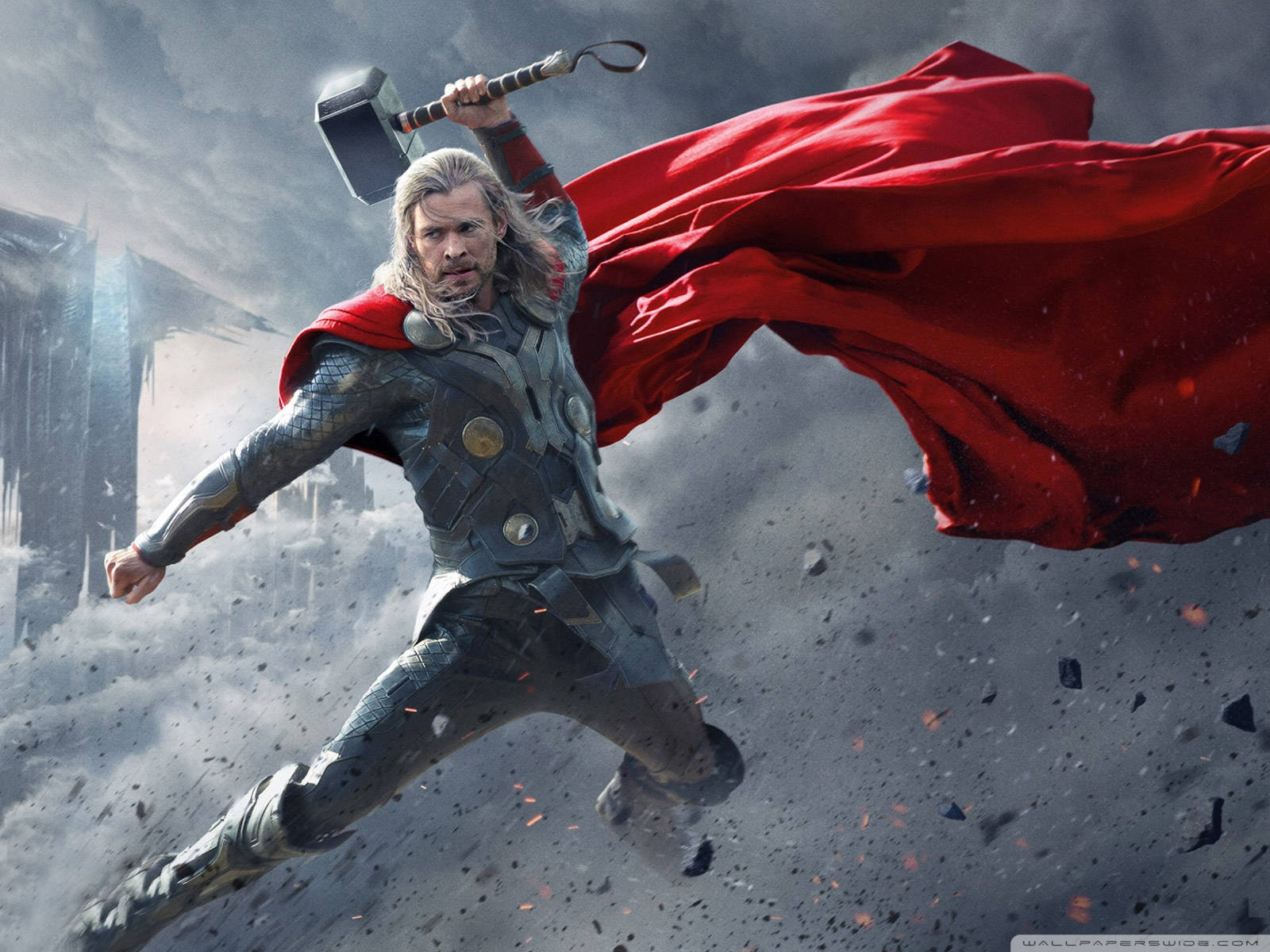 Chris Hemsworth As Thor Superhero Background