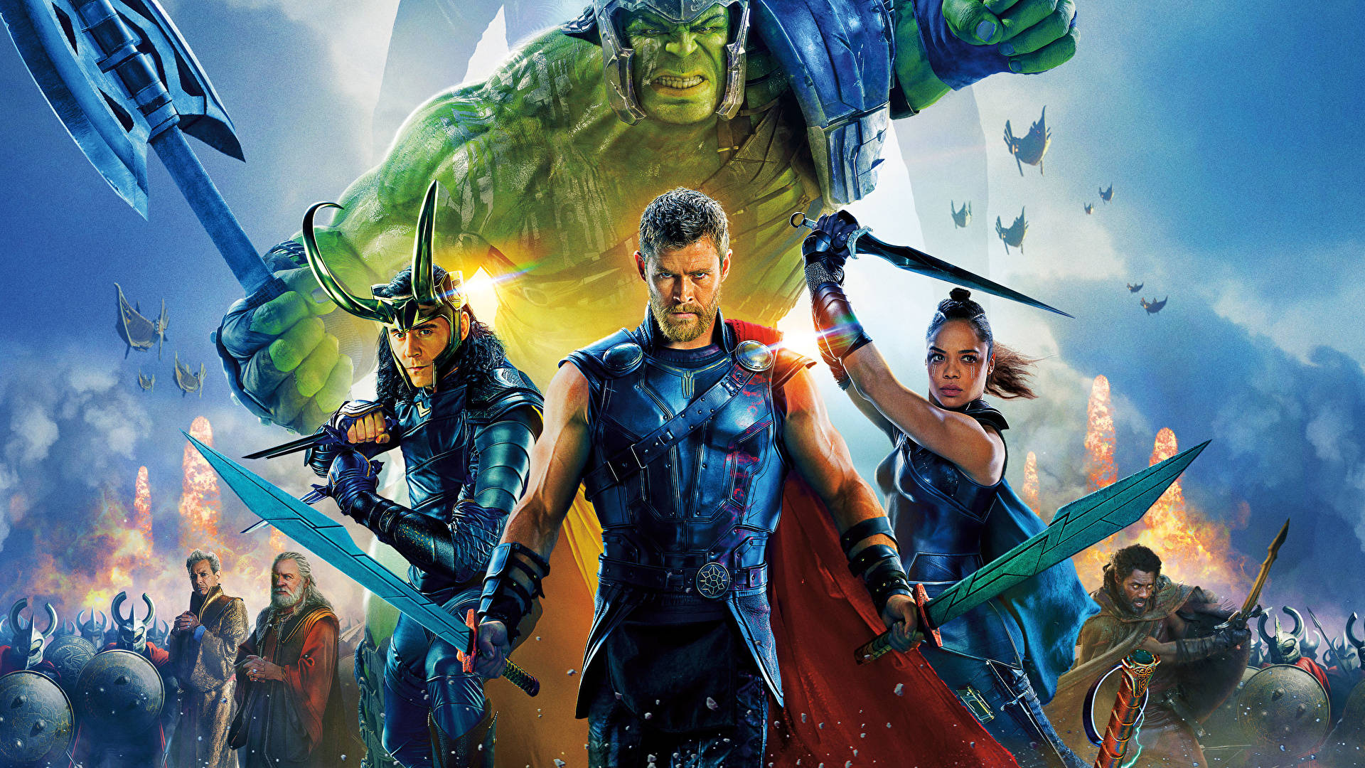 Chris Hemsworth In Marvel's Avengers Background