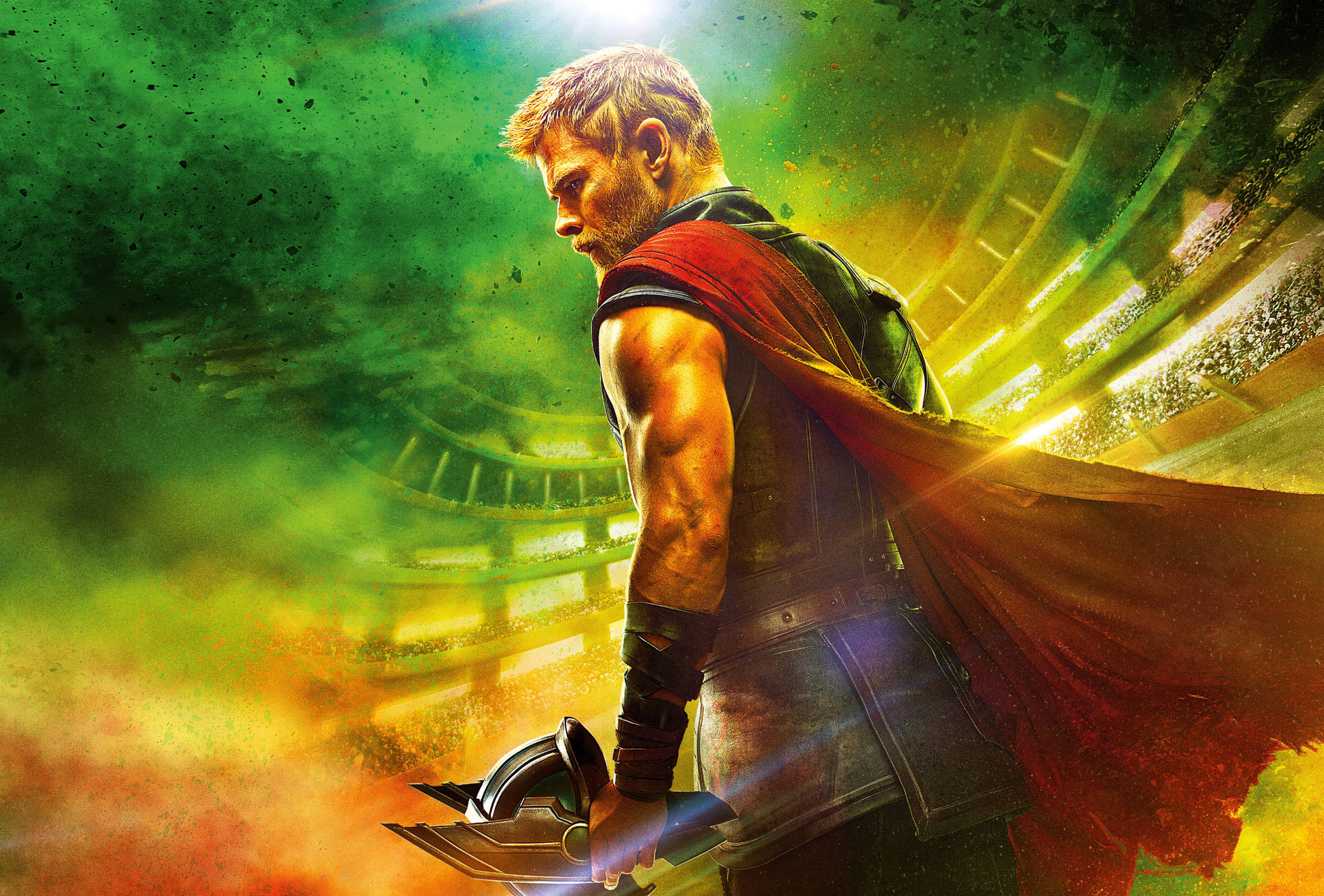 Chris Hemsworth In Thor: Ragnarok Background