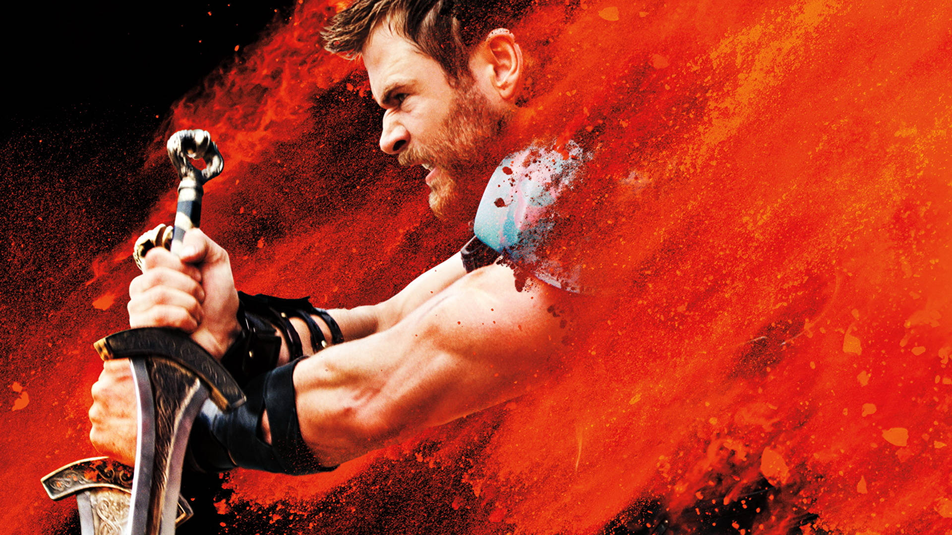 Chris Hemsworth Portrayed As Marvel's Legendary Superhero, Thor Background