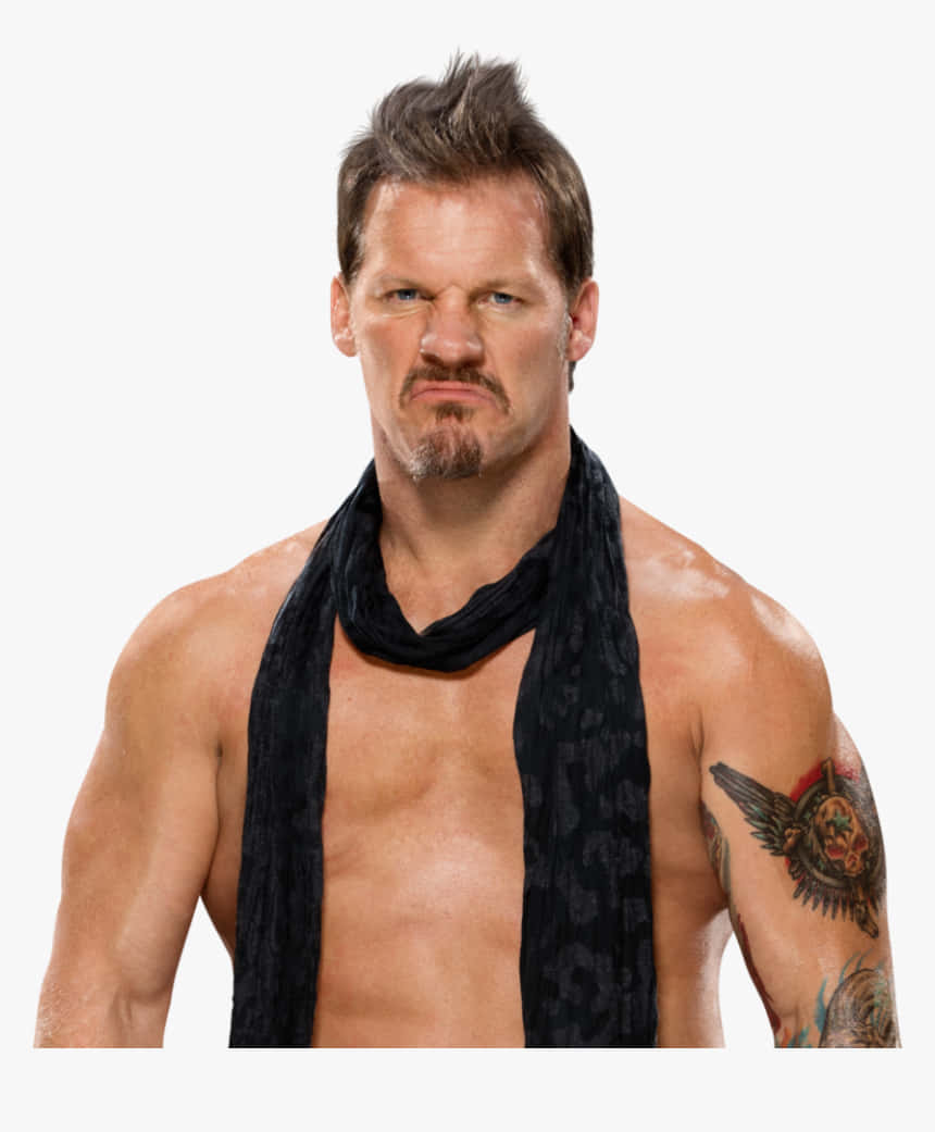 Chris Jericho In His Iconic Wwe Outfit With Scarf