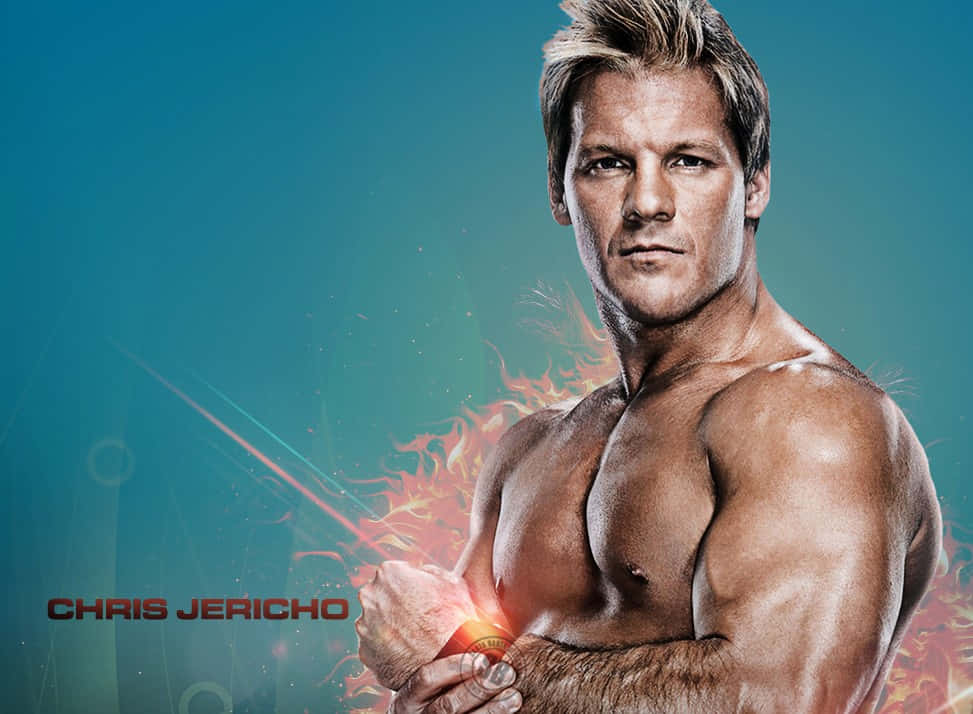 Chris Jericho Muscle Flex Digital Art Edit Background