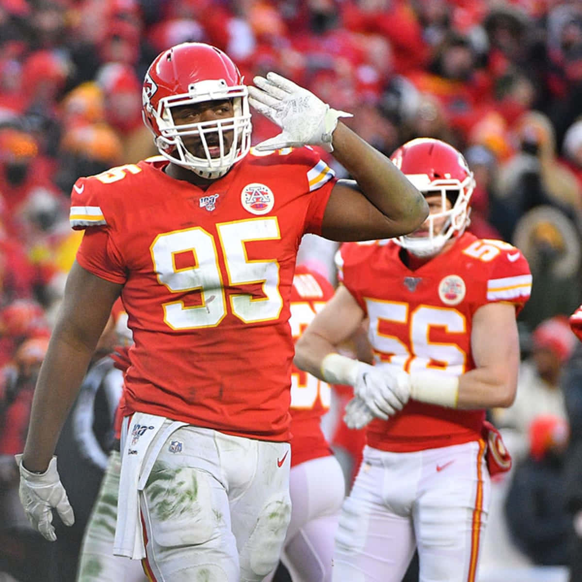 Chris Jones American Football Break Background