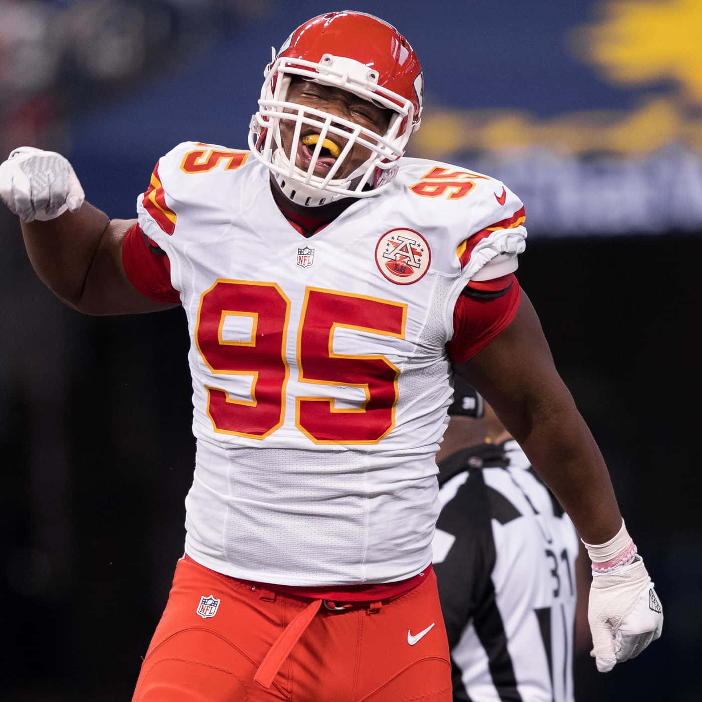 Chris Jones American Football Fun Background
