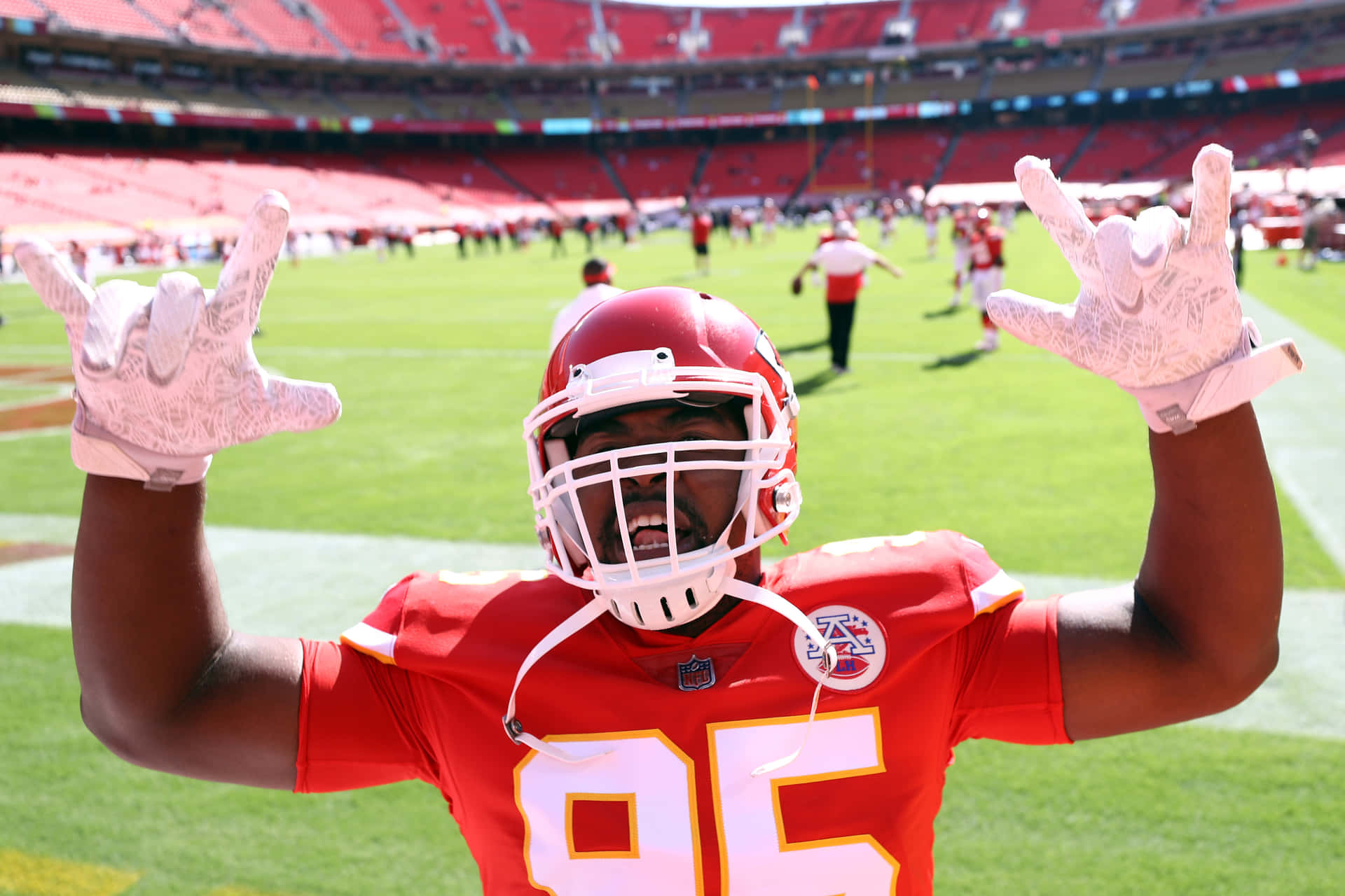 Chris Jones American Football Silly Background