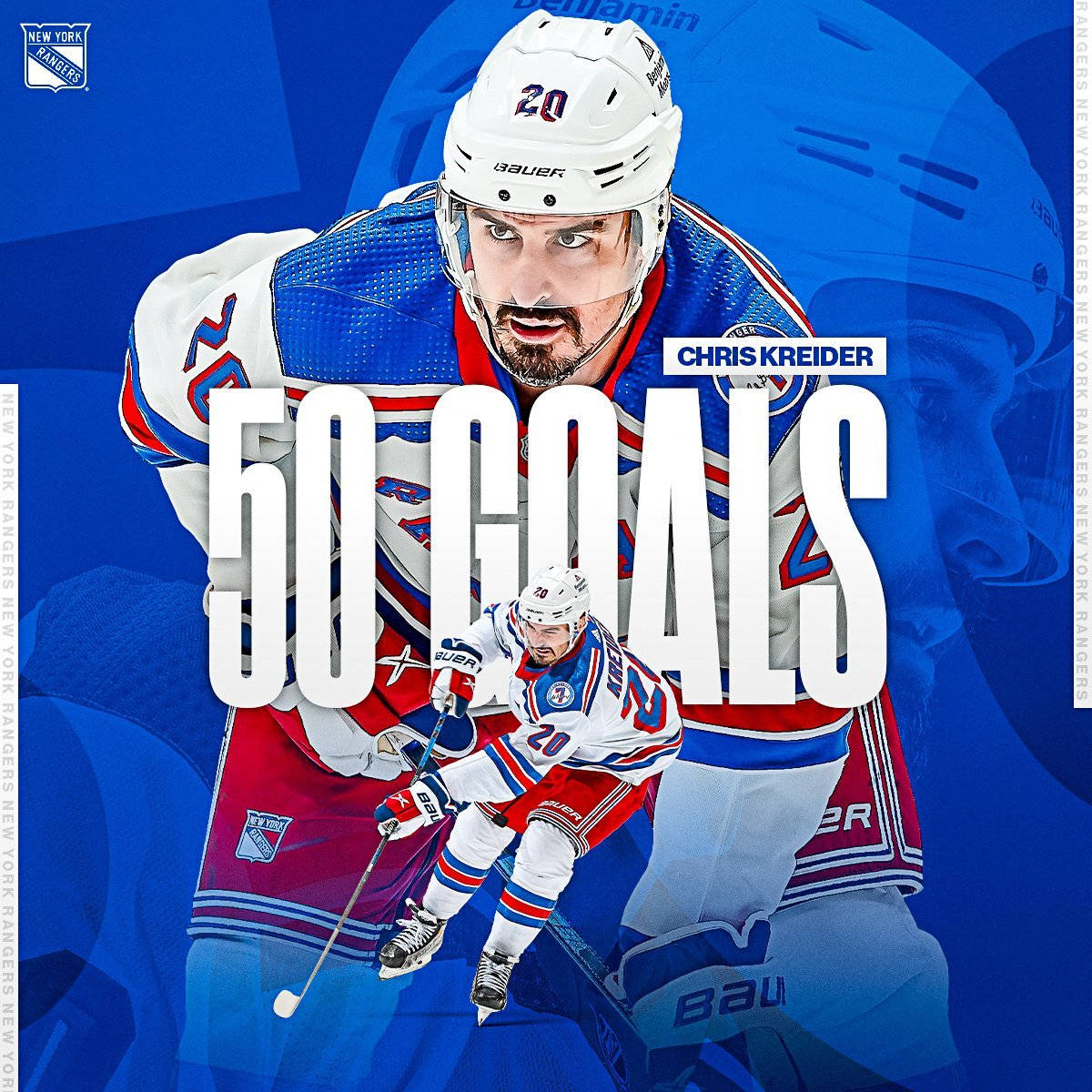 Chris Kreider Ice Hockey Goals Background