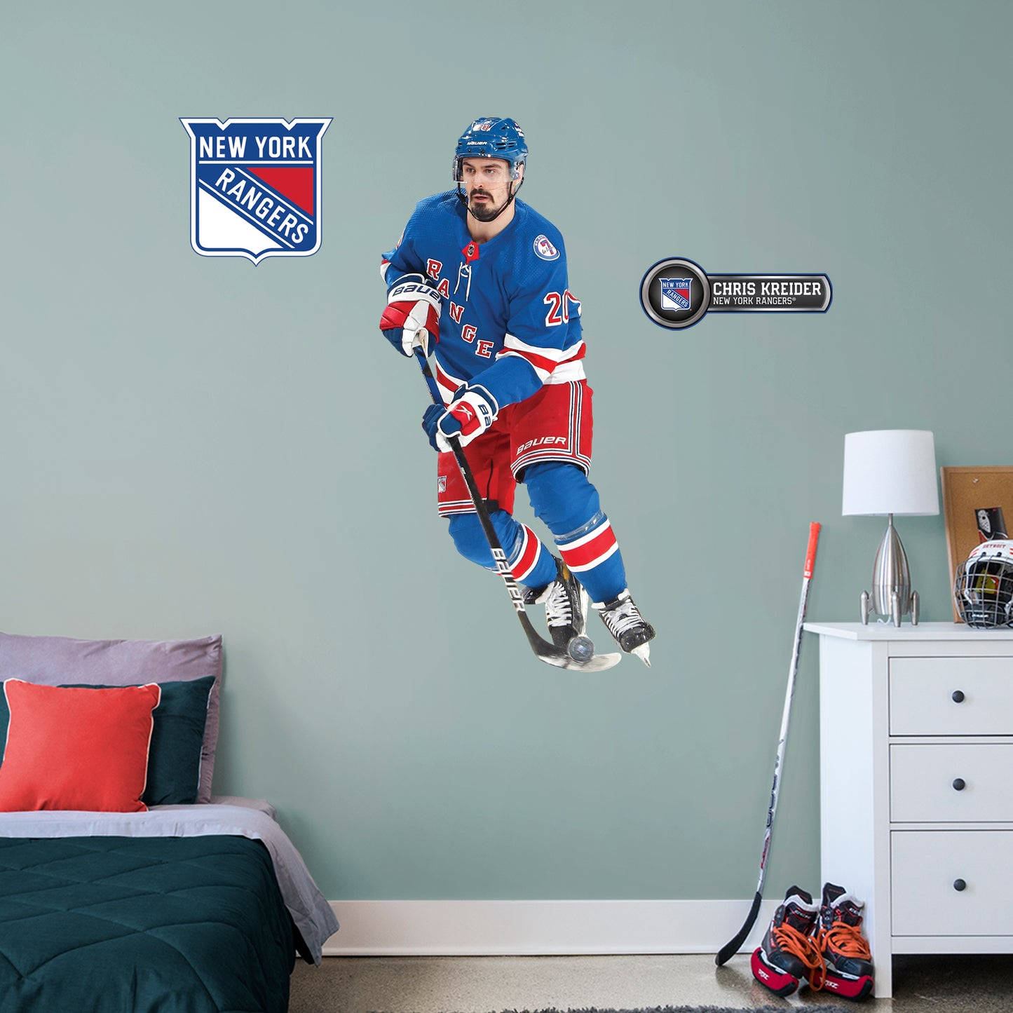 Chris Kreider Ice Hockey Room Decorate Background