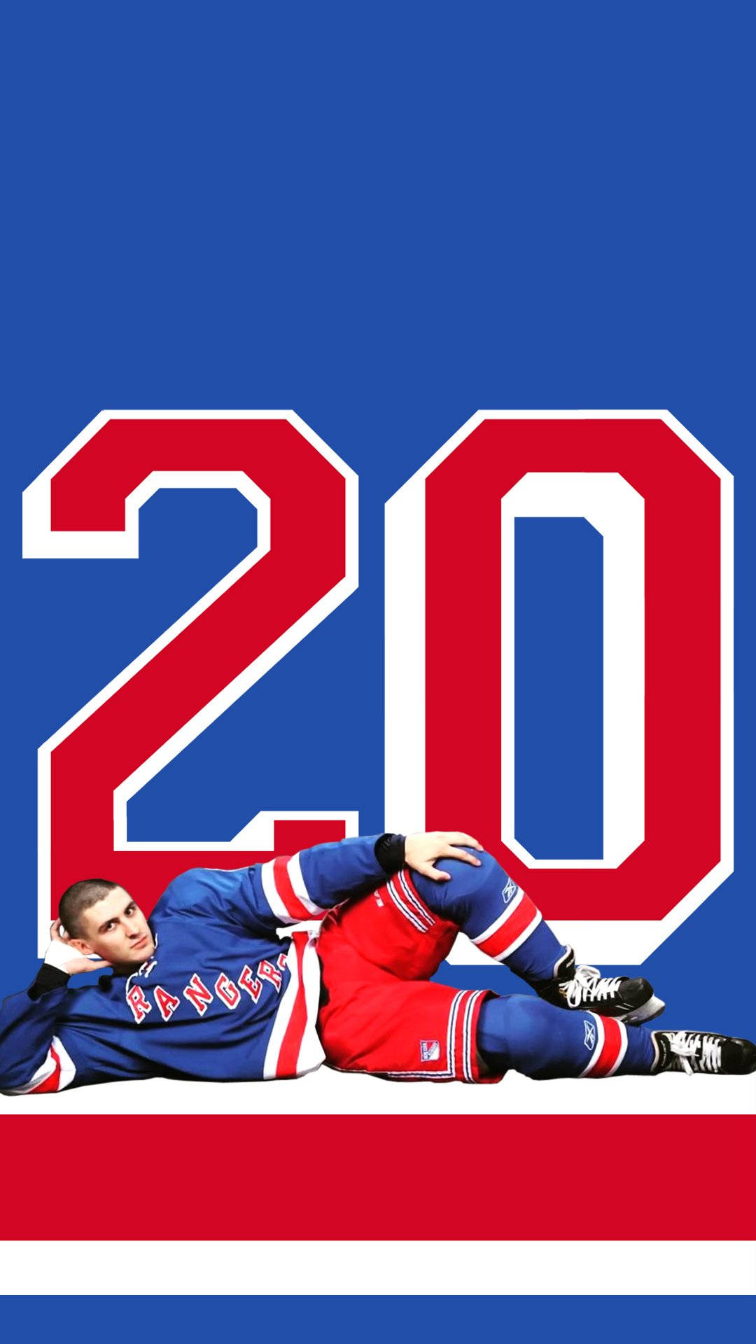 Chris Kreider New York Rangers Professional Ice Hockey Background