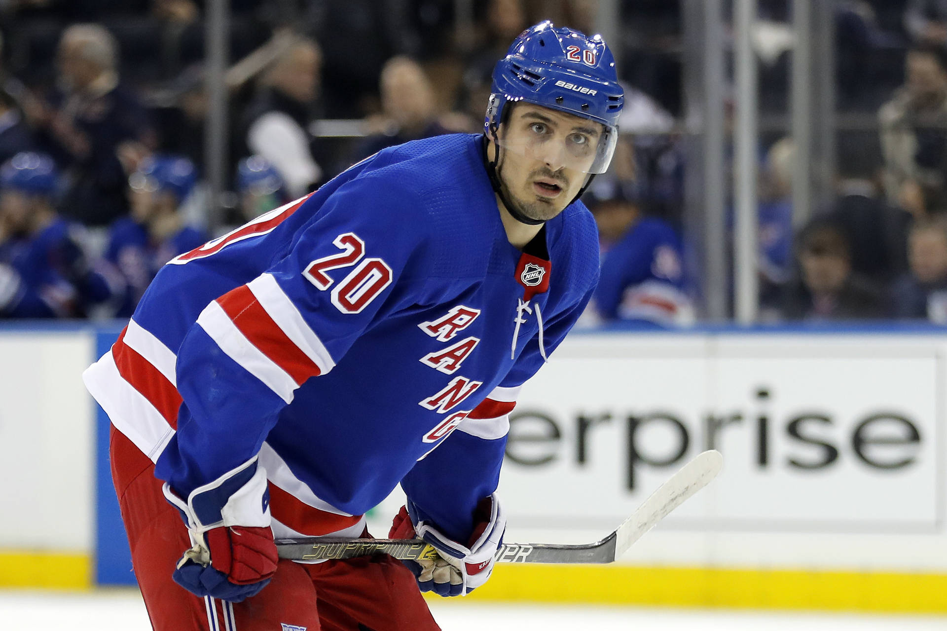 Chris Kreider Professional Ice Hockey Background