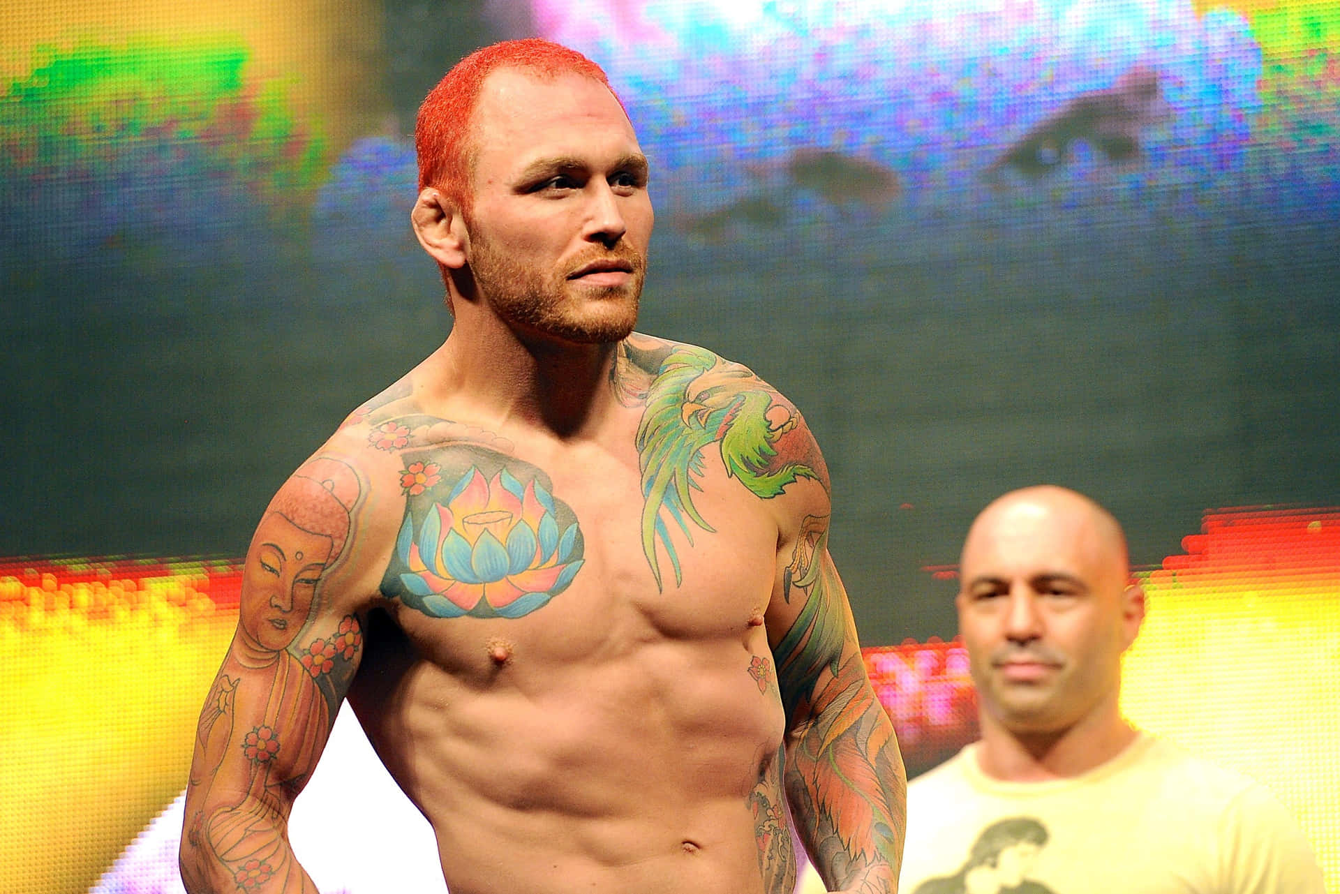 Chris Leben Covered In Tattoos Background