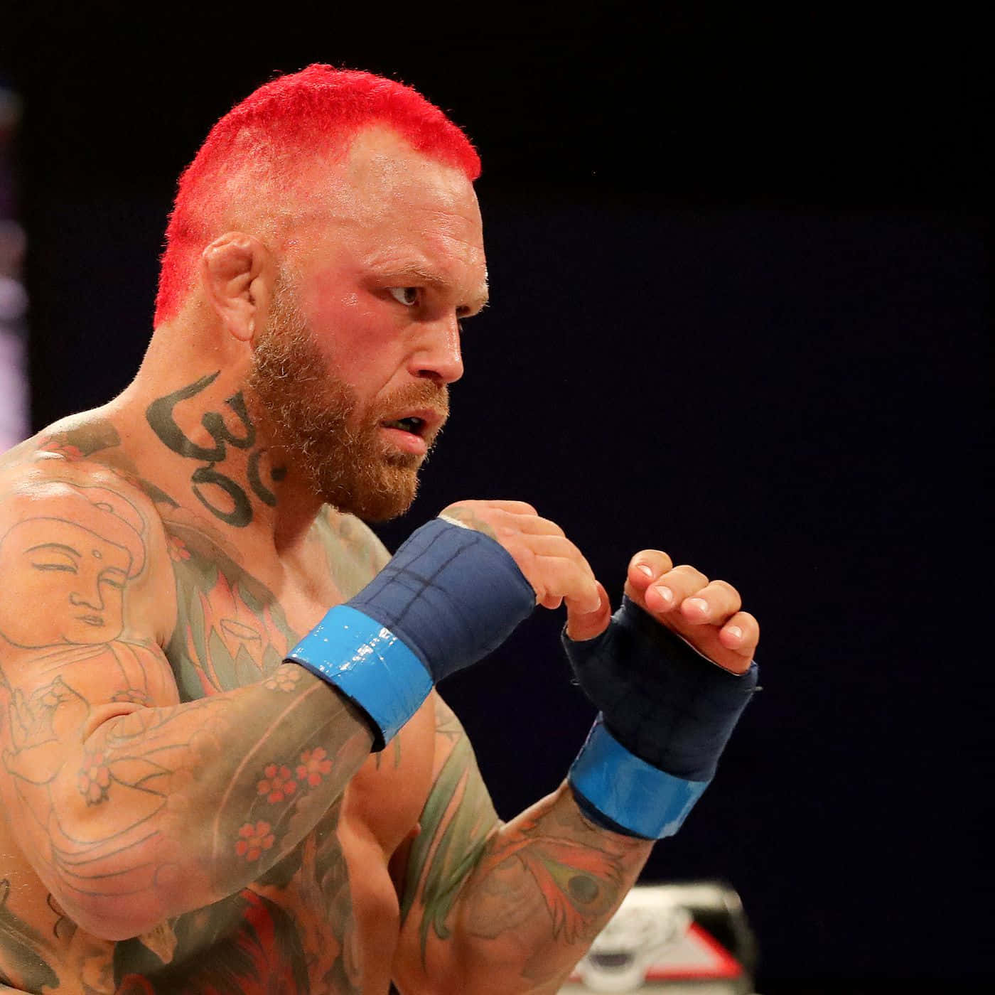 Chris Leben Fighting For Bkfc Promotions Background