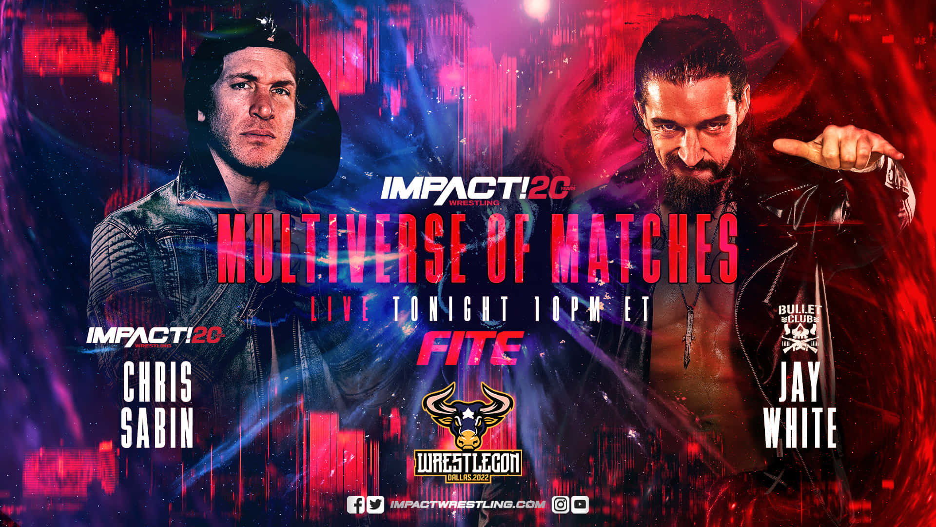 Chris Sabin And Jay White Multiverse Of Matches 2022 Background