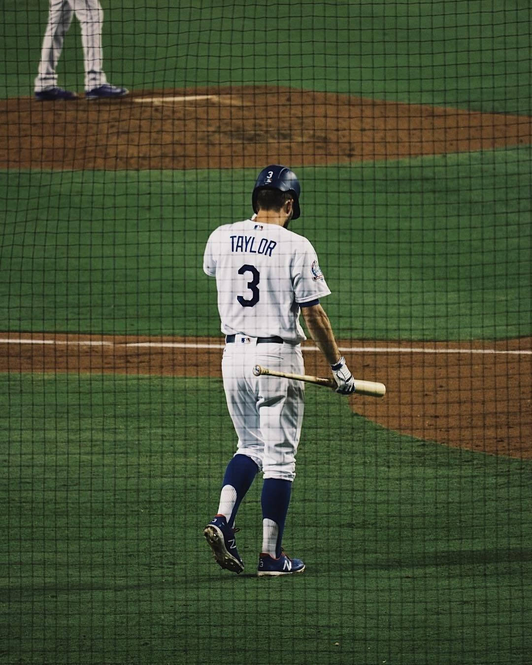 Chris Taylor In A Baseball Field