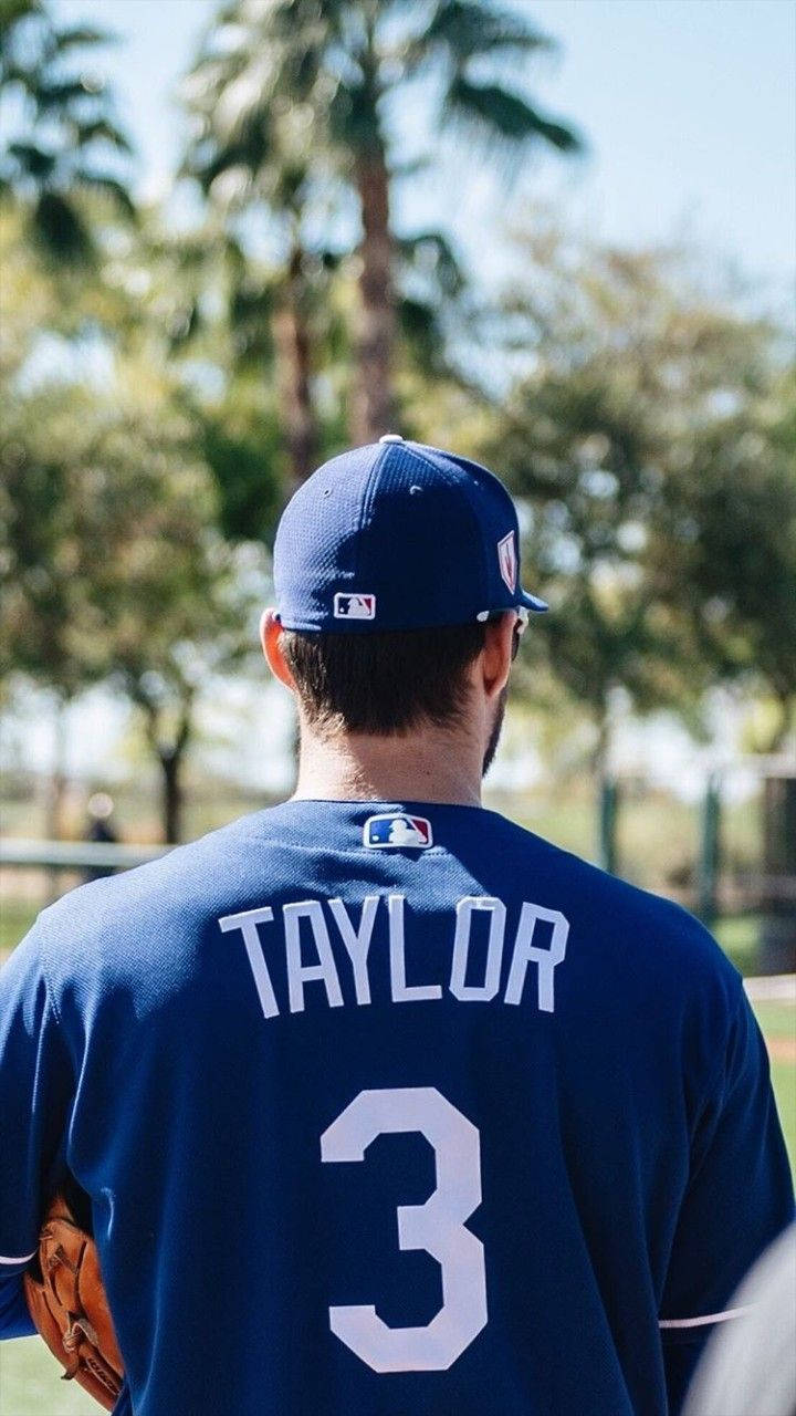 Chris Taylor In His Blue Uniform