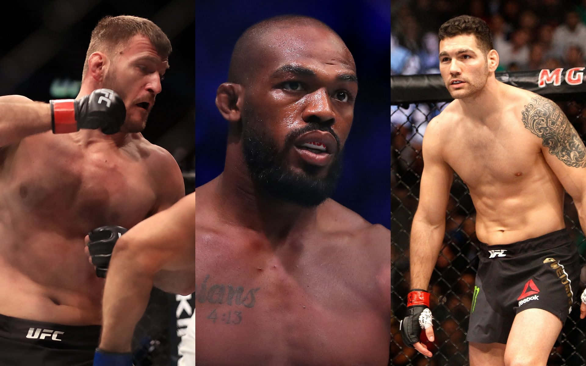 Chris Weidman Stipe Miocic Jon Jones Background