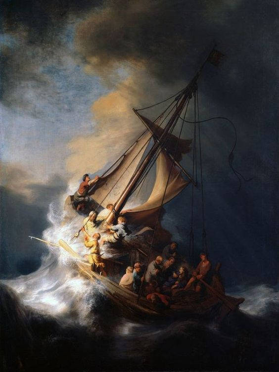 Christ In The Storm Famous Painting