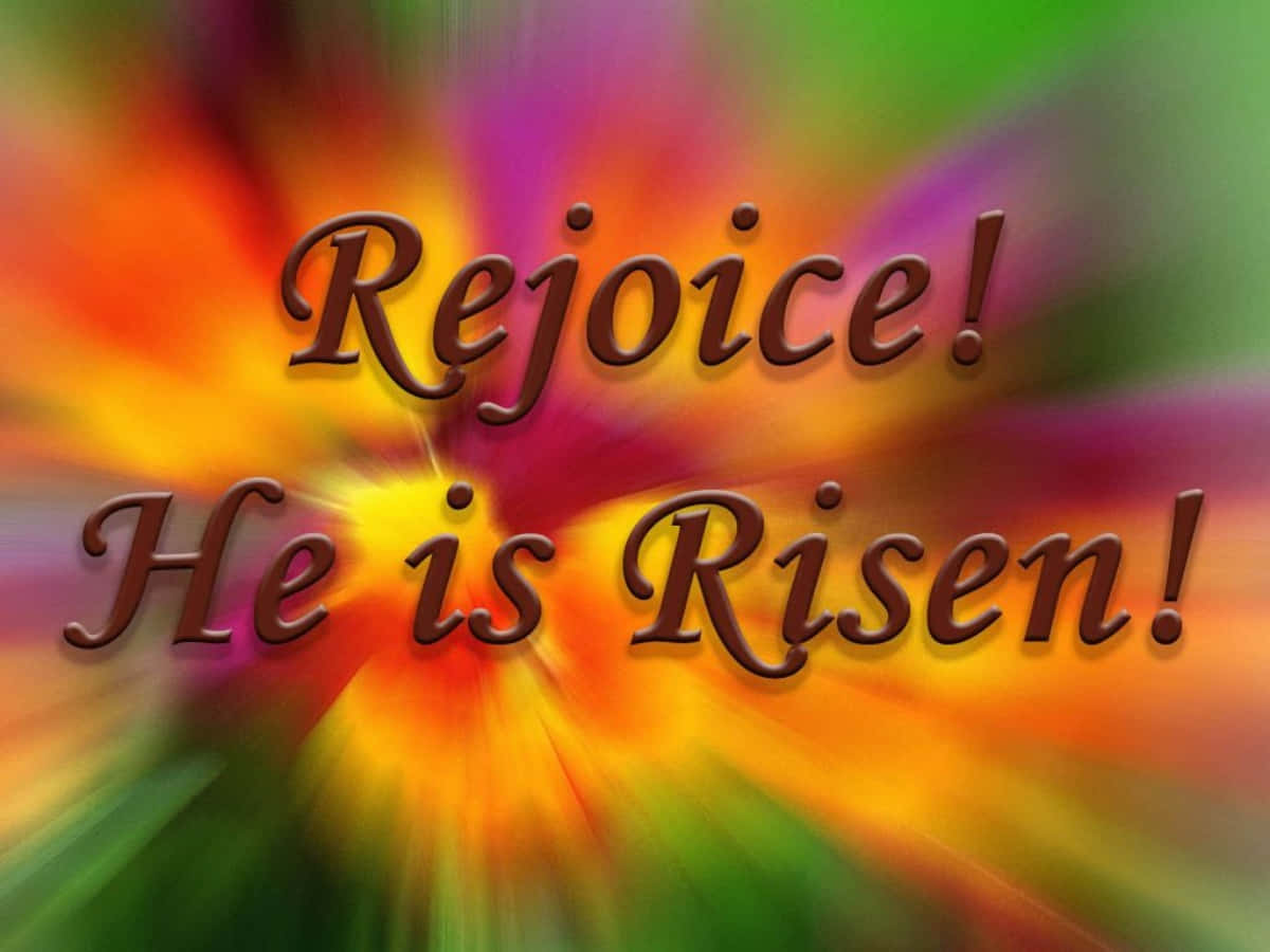 Christ Is Risen Bright Poster Background