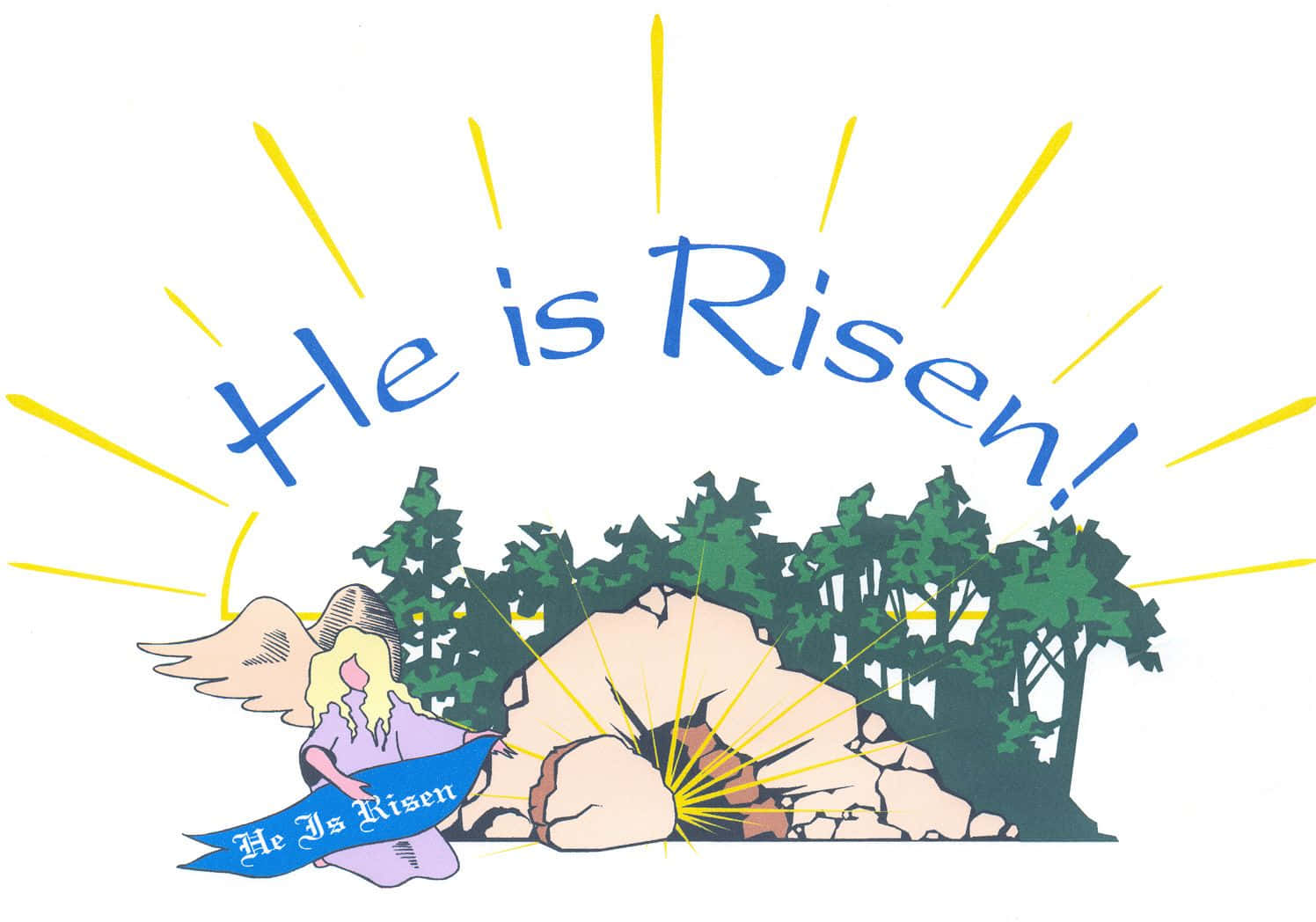 Christ Is Risen Graphic Art Poster Background