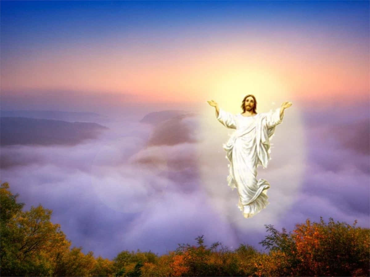 Christ Is Risen Heaven Background
