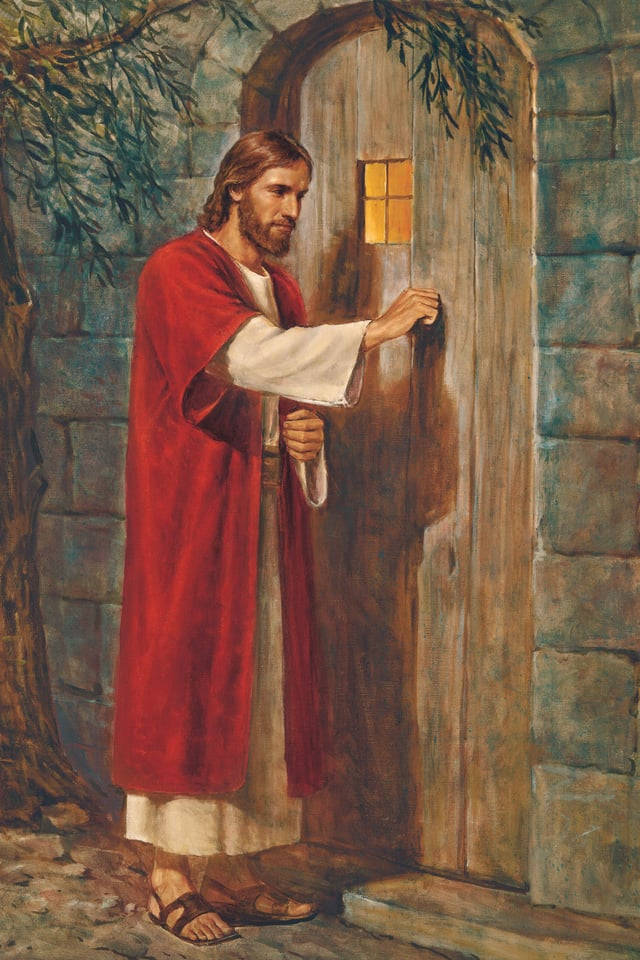 Christ Knocking On Door Jesus Phone Background