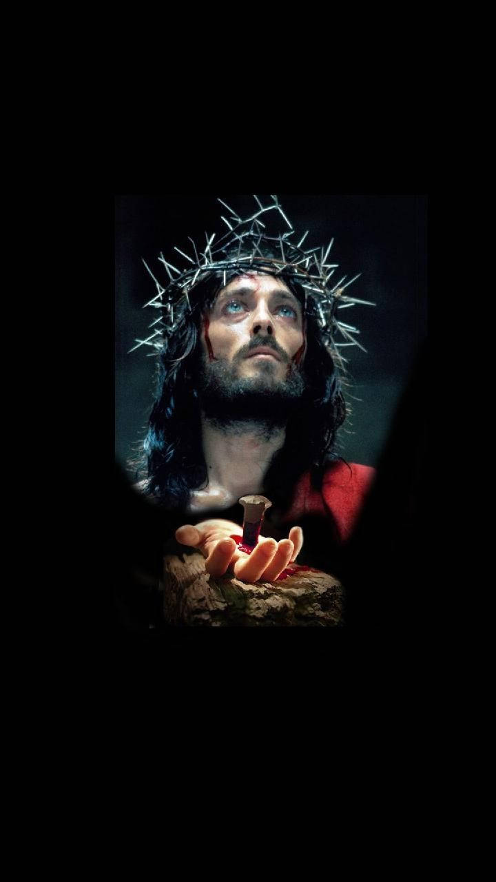 Christ With Nailed Hand Jesus Phone Background