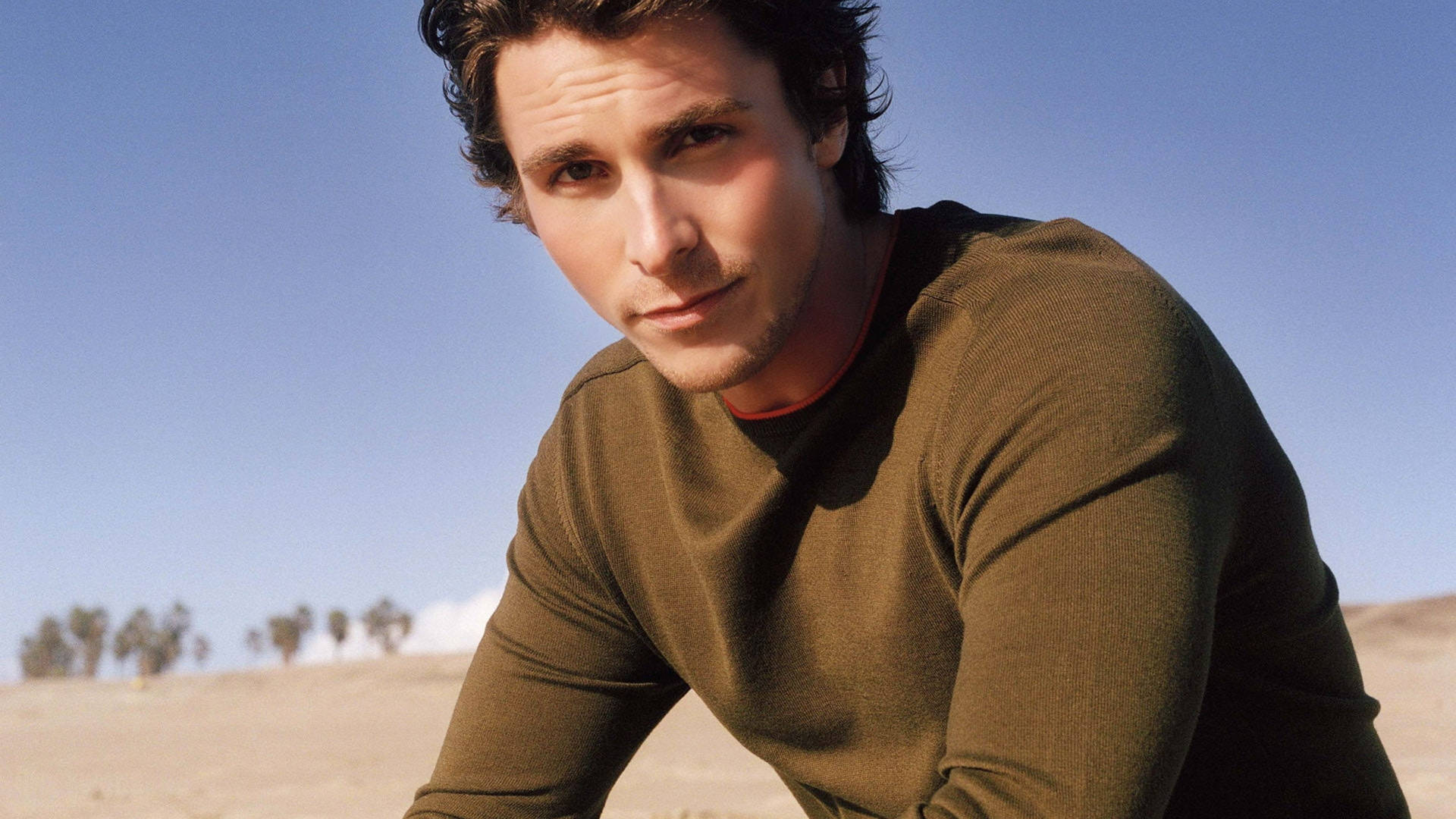 Christian Bale Desert Shot Background