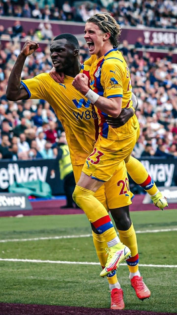 Christian Benteke Carrying Conor Gallagher 2021 Background