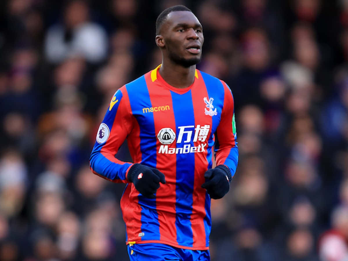 Christian Benteke During Match With Newcastle United Background