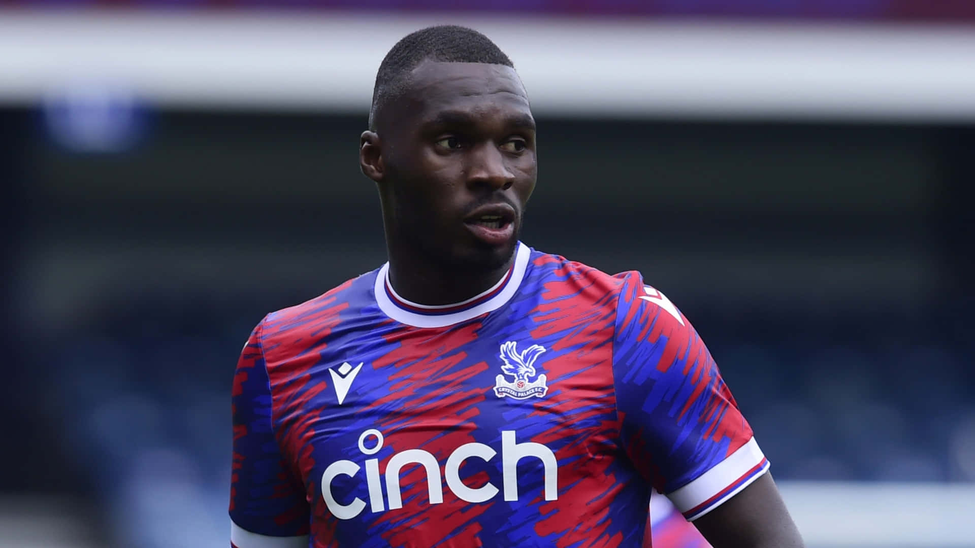 Christian Benteke Looks On During Game Background