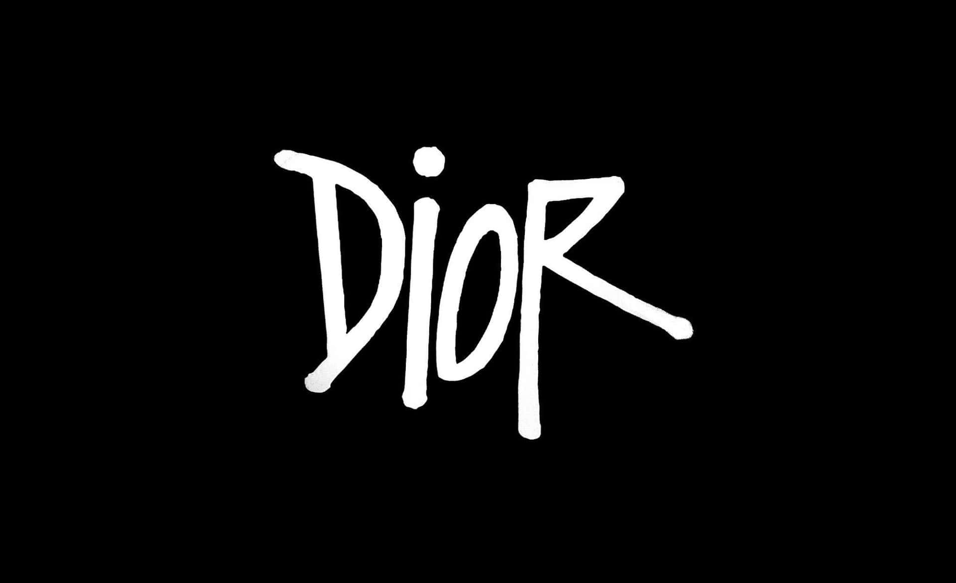Christian Dior Logo Black Background Background