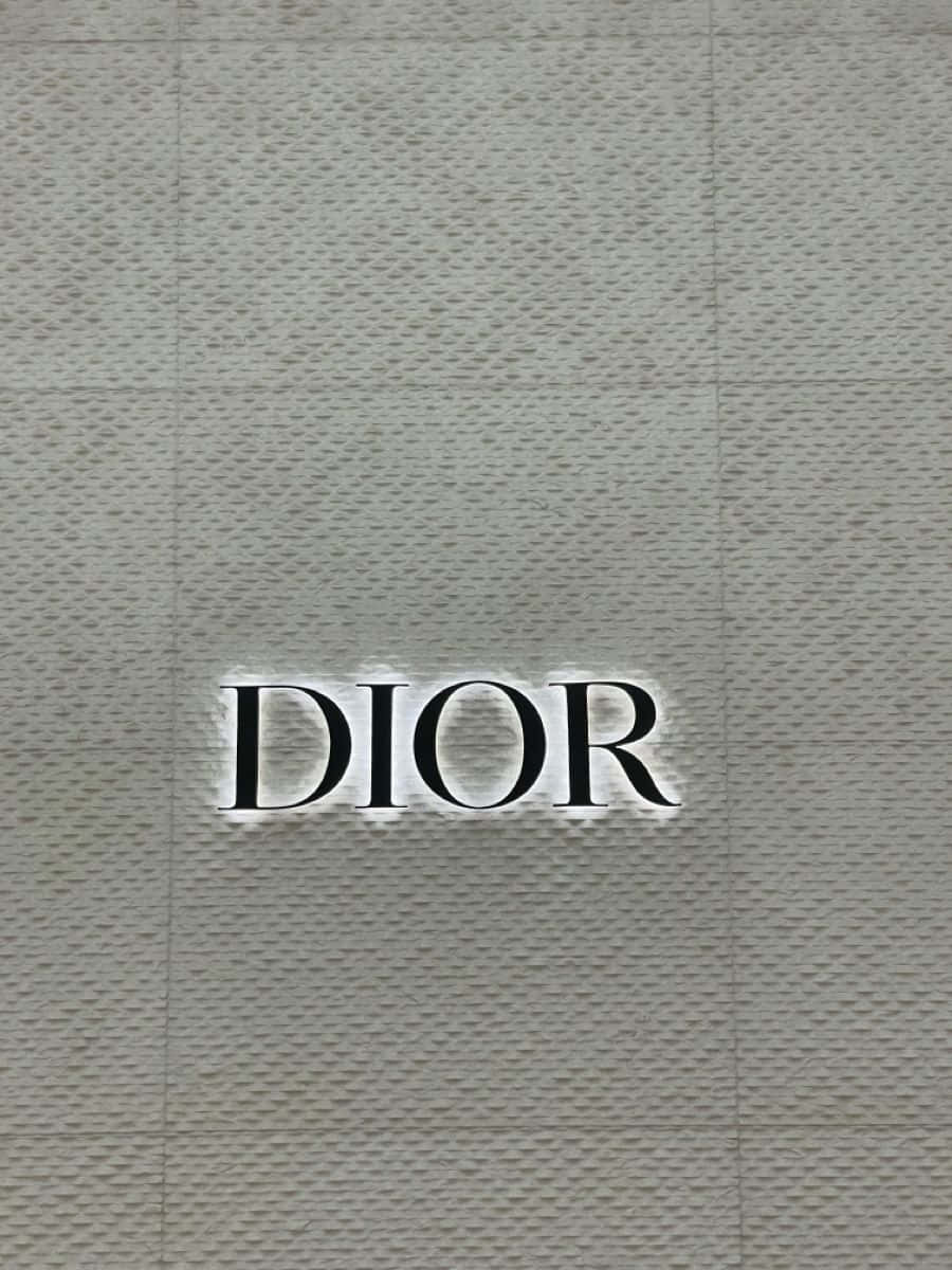 Christian Dior Logo Display Background