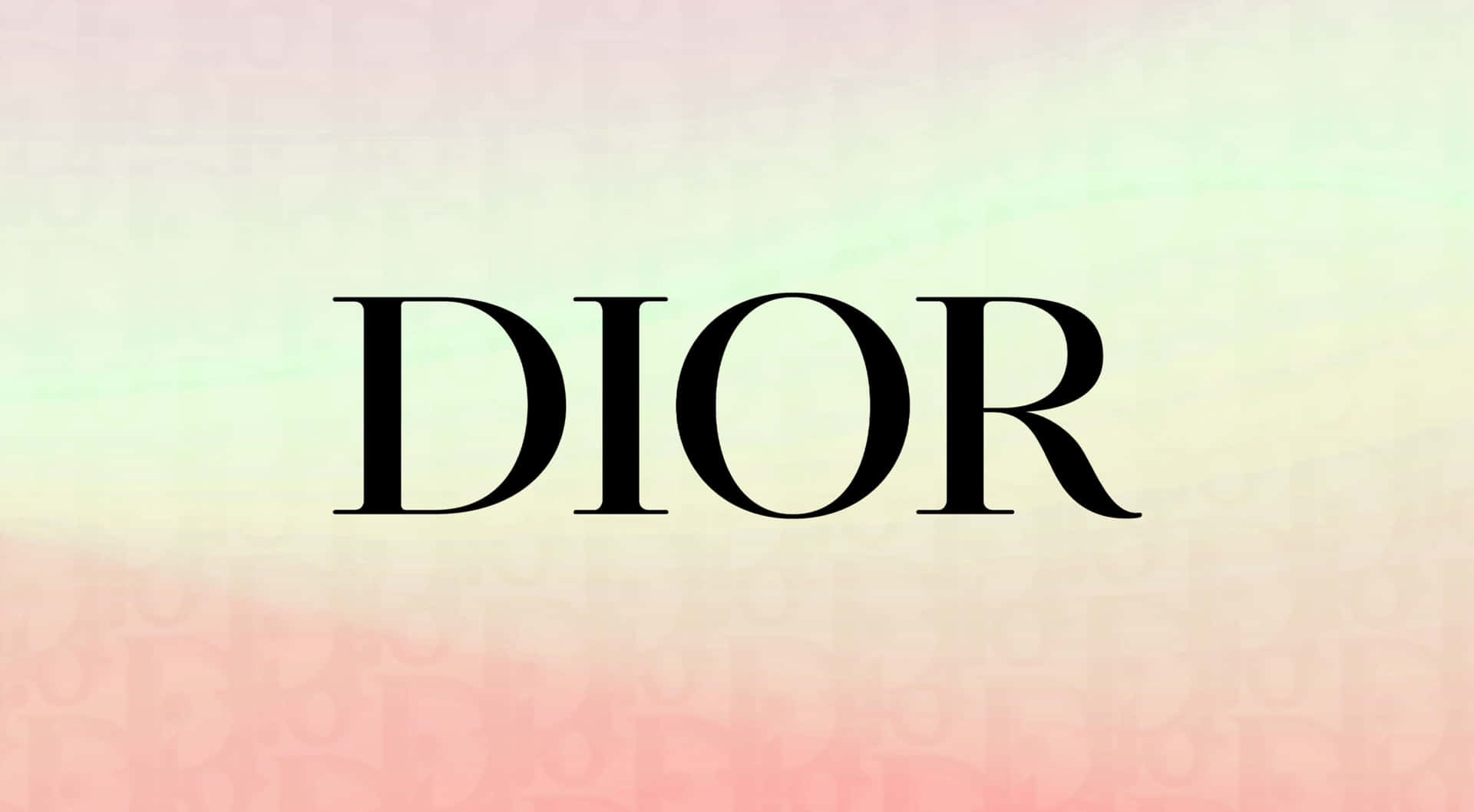 Christian Dior Logo Pastel Background Background