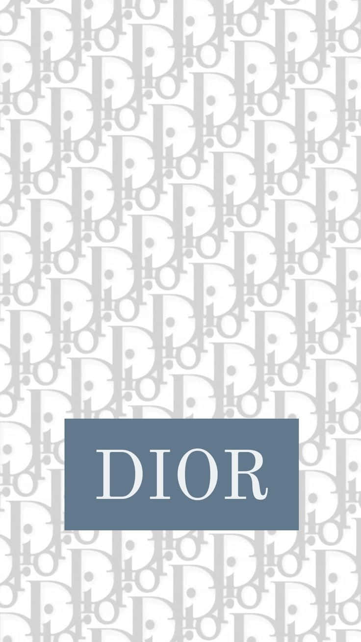 Christian Dior Logo Pattern Background