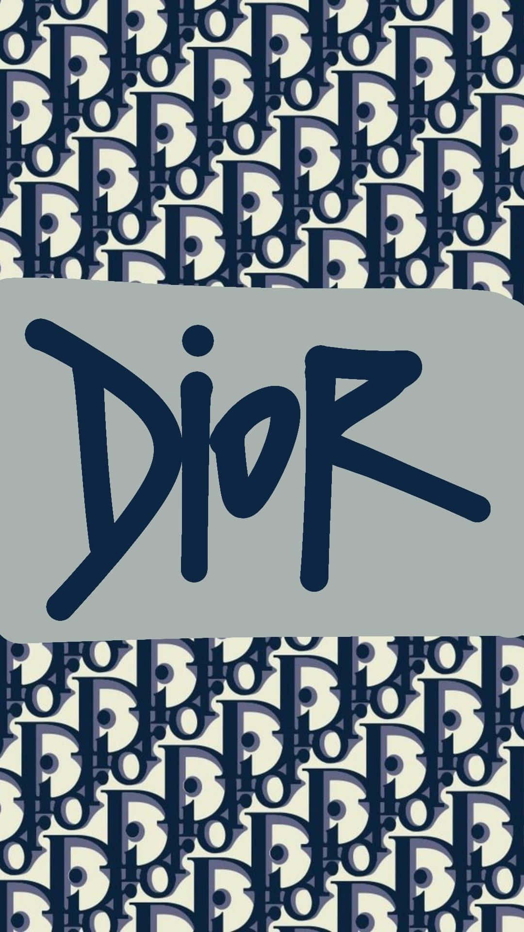 Christian Dior Logo Pattern Background