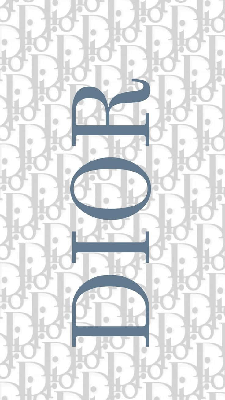 Christian Dior Logo Pattern Background