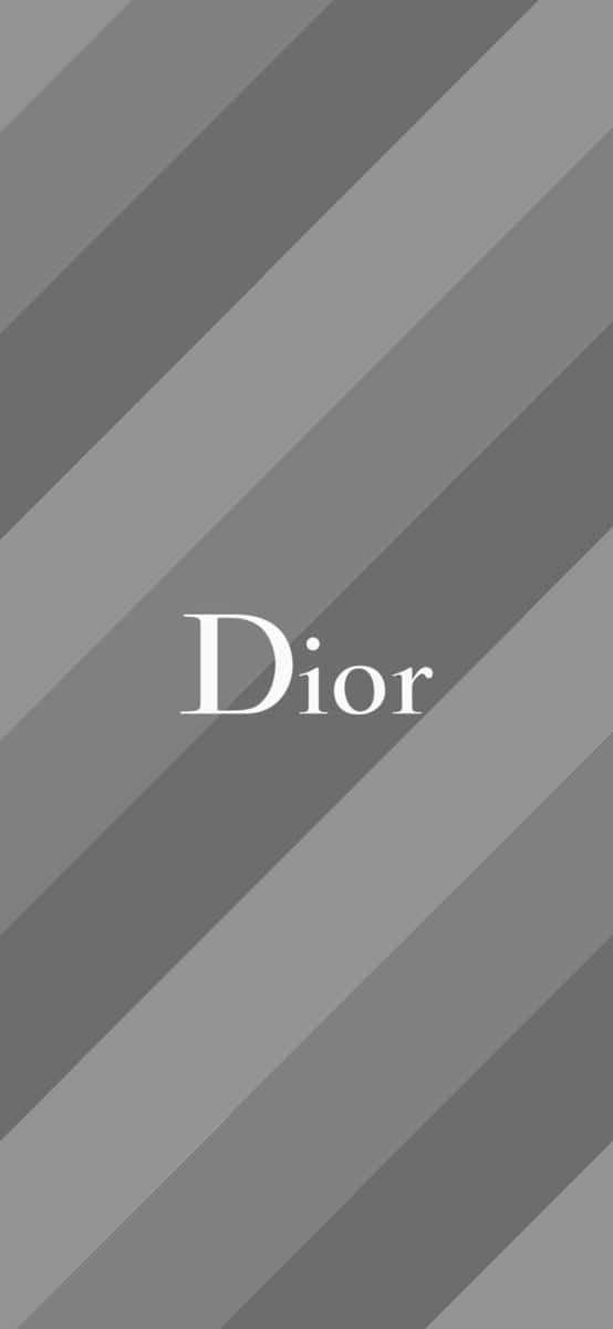 Christian Dior Logo Striped Background Background
