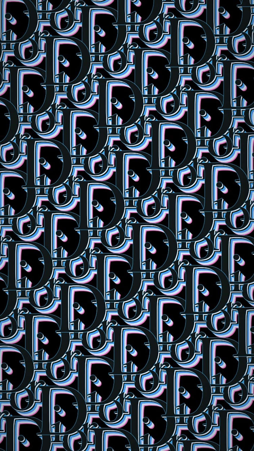 Christian Dior Monogram Pattern Background