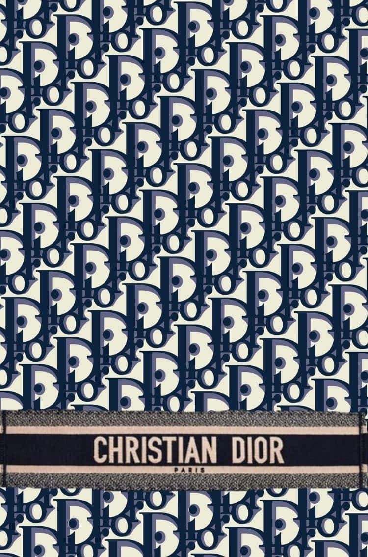Christian Dior Pattern Design Background